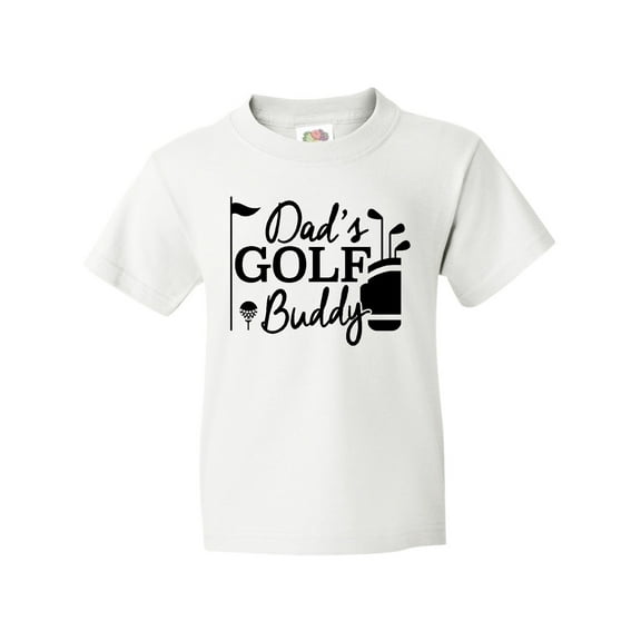 Inktastic Dad's Golf Buddy Youth T-Shirt