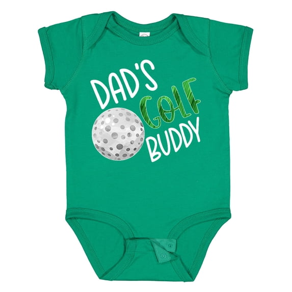 Inktastic Dad's Golf Buddy with Golf Ball Boys or Girls Baby Bodysuit