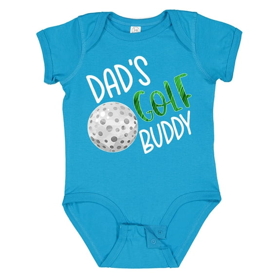 Inktastic Dad's Golf Buddy with Golf Ball Boys or Girls Baby Bodysuit