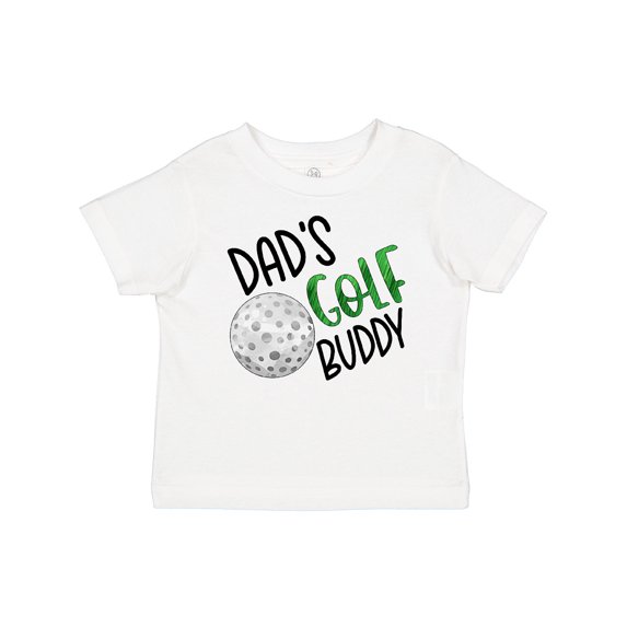Inktastic Dad's Golf Buddy with Golf Ball Boys or Girls Baby T-Shirt