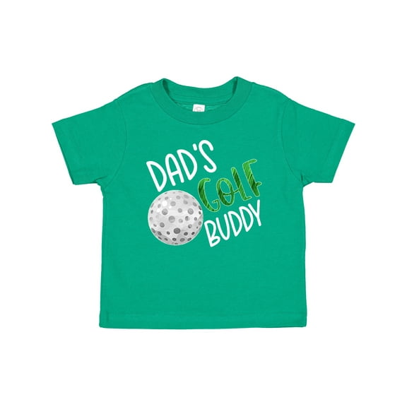 Inktastic Dad's Golf Buddy with Golf Ball Boys or Girls Baby T-Shirt