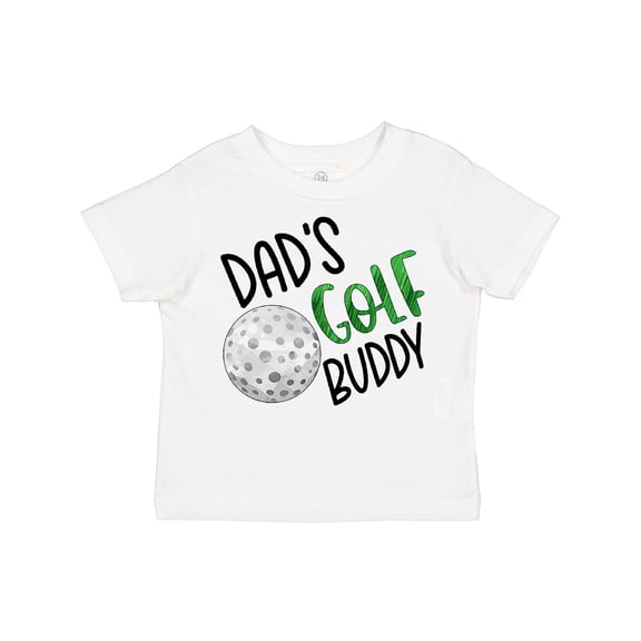 Inktastic Dad's Golf Buddy with Golf Ball Boys or Girls Toddler T-Shirt