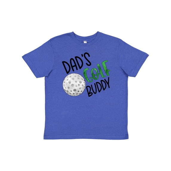 Inktastic Dad's Golf Buddy with Golf Ball Youth T-Shirt