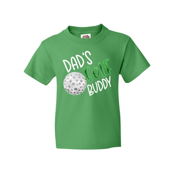 Inktastic Dad's Golf Buddy with Golf Ball Youth T-Shirt