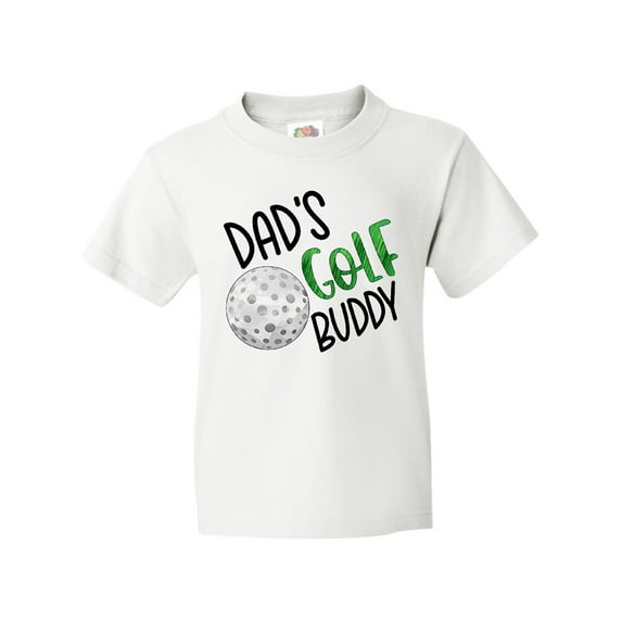 Inktastic Dad's Golf Buddy with Golf Ball Youth T-Shirt