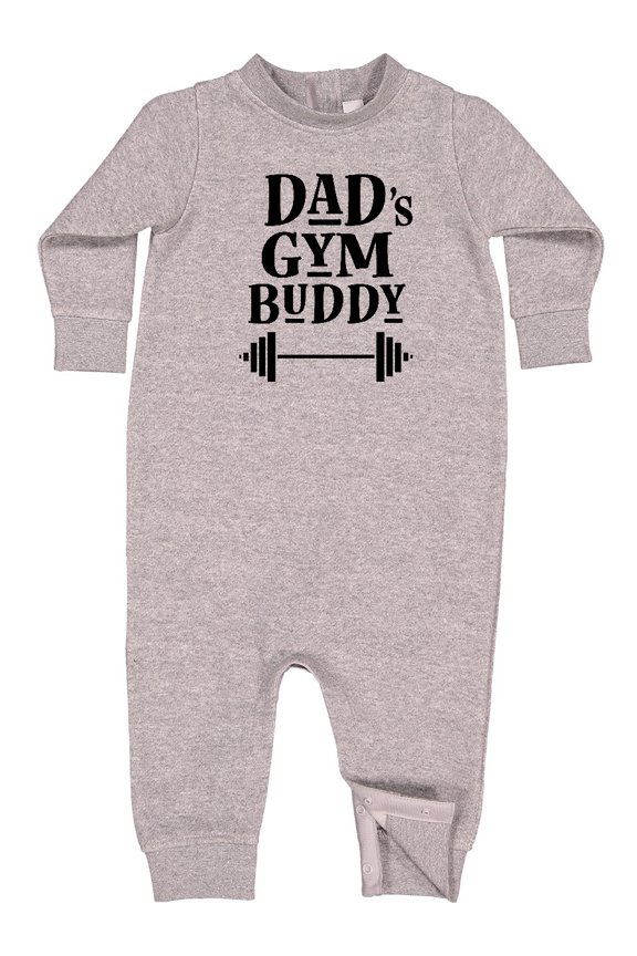 Dad's Gym Buddy Childs Workout Baby Fleece Romper