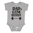 thumbnail image 1 of Inktastic Dad's Gym Buddy Childs Workout Boys or Girls Baby Bodysuit, 1 of 5