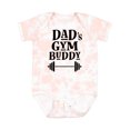 thumbnail image 1 of Inktastic Dad's Gym Buddy Childs Workout Boys or Girls Baby Bodysuit, 1 of 5