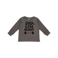 thumbnail image 1 of Inktastic Dad's Gym Buddy Childs Workout Boys or Girls Long Sleeve Toddler T-Shirt, 1 of 5