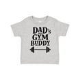 thumbnail image 1 of Inktastic Dad's Gym Buddy Childs Workout Boys or Girls Toddler T-Shirt, 1 of 5