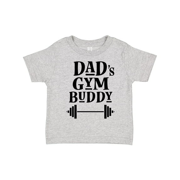 Inktastic Dad's Gym Buddy Childs Workout Boys or Girls Toddler T-Shirt