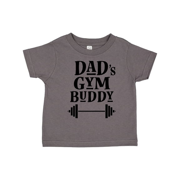 Inktastic Dad's Gym Buddy Childs Workout Boys or Girls Toddler T-Shirt