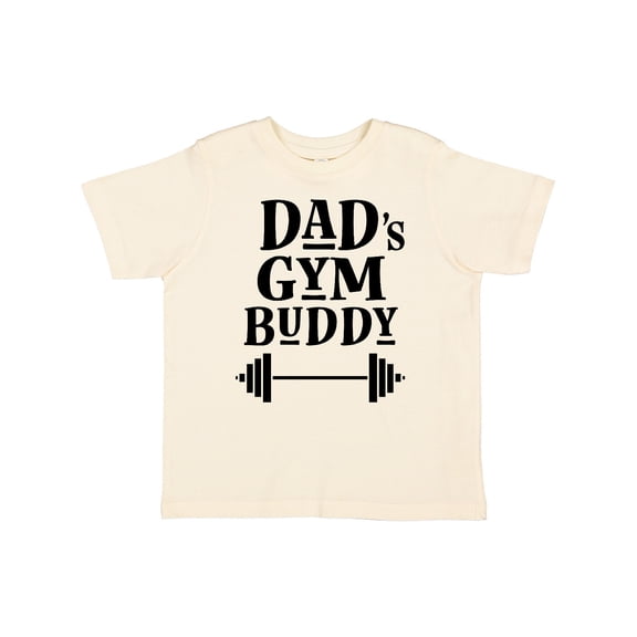 Inktastic Dad's Gym Buddy Childs Workout Boys or Girls Toddler T-Shirt
