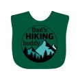 thumbnail image 1 of Inktastic Dad's Hiking Buddy with Mountains and Trees Boys or Girls Baby Bib, 1 of 4
