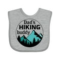 thumbnail image 1 of Inktastic Dad's Hiking Buddy with Mountains and Trees Boys or Girls Baby Bib, 1 of 4