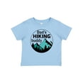 thumbnail image 1 of Inktastic Dad's Hiking Buddy with Mountains and Trees Boys or Girls Baby T-Shirt, 1 of 5