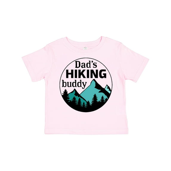 Inktastic Dad's Hiking Buddy with Mountains and Trees Boys or Girls Toddler T-Shirt