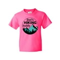 thumbnail image 1 of Inktastic Dad's Hiking Buddy with Mountains and Trees Youth T-Shirt, 1 of 5