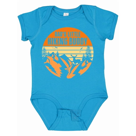 Inktastic Dad's Little Hiking Buddy Boys or Girls Baby Bodysuit