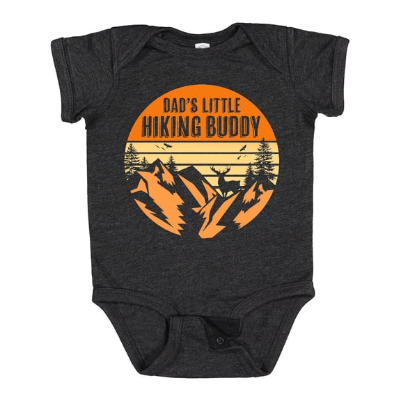 Inktastic Dad's Little Hiking Buddy Boys or Girls Baby Bodysuit