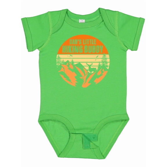 Inktastic Dad's Little Hiking Buddy Boys or Girls Baby Bodysuit