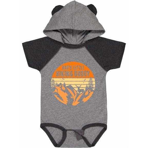 Inktastic Dad's Little Hiking Buddy Boys or Girls Baby Bodysuit