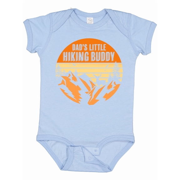 Inktastic Dad's Little Hiking Buddy Boys or Girls Baby Bodysuit
