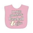 thumbnail image 1 of Inktastic Daddy Baseball Grandson Boys or Girls Baby Bib, 1 of 4
