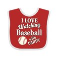 thumbnail image 1 of Inktastic Daddy Baseball Grandson Boys or Girls Baby Bib, 1 of 4