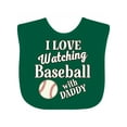 thumbnail image 1 of Inktastic Daddy Baseball Grandson Boys or Girls Baby Bib, 1 of 4