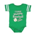 thumbnail image 1 of Inktastic Daddy Baseball Grandson Boys or Girls Baby Bodysuit, 1 of 5