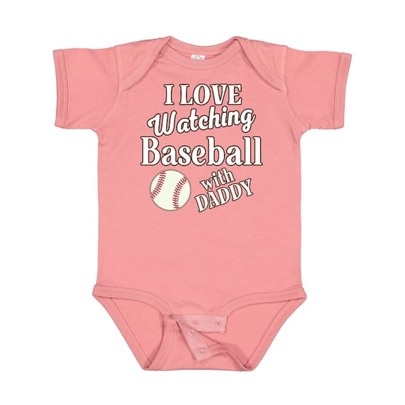 Inktastic Daddy Baseball Grandson Boys or Girls Baby Bodysuit