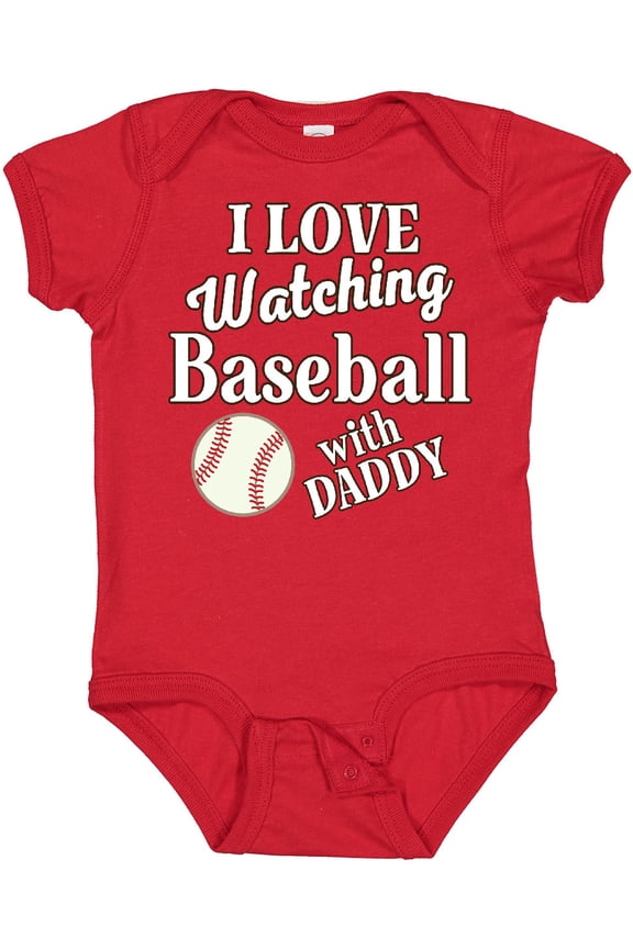 Daddy Baseball Grandson Boys or Girls Baby Bodysuit