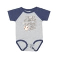 thumbnail image 1 of Inktastic Daddy Baseball Grandson Boys or Girls Baby Bodysuit, 1 of 5