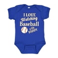 thumbnail image 1 of Inktastic Daddy Baseball Grandson Boys or Girls Baby Bodysuit, 1 of 5