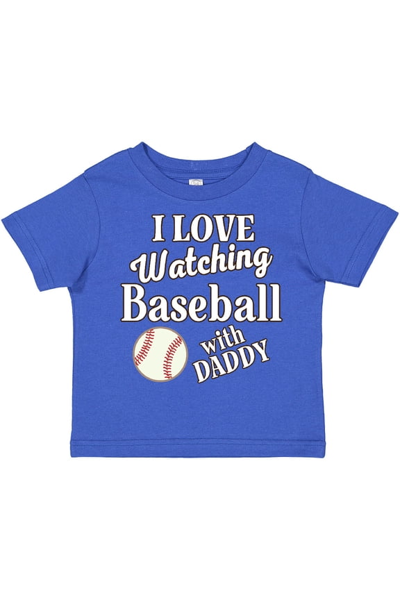 Daddy Baseball Grandson Gift Boys or Girls Toddler T-Shirt