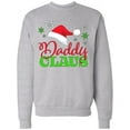 thumbnail image 1 of Inktastic Daddy Claus with Christmas Santa Hat and Snowflakes Adult Sweatshirt, 1 of 4
