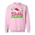 thumbnail image 1 of Inktastic Daddy Claus with Christmas Santa Hat and Snowflakes Adult Sweatshirt, 1 of 4