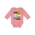 thumbnail image 1 of Inktastic Daddy Drives The Big Trucks with Dump Truck Boys or Girls Long Sleeve Baby Bodysuit, 1 of 5