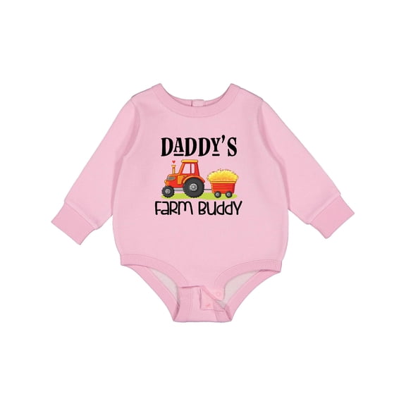 Inktastic Daddy Farm Buddy Cute Tractor Baby Fleece Bodysuit