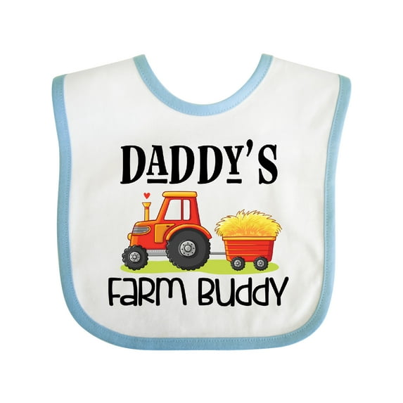Inktastic Daddy Farm Buddy Cute Tractor Boys or Girls Baby Bib