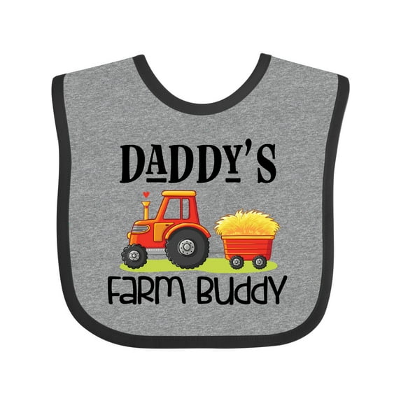 Inktastic Daddy Farm Buddy Cute Tractor Boys or Girls Baby Bib