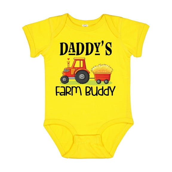 Inktastic Daddy Farm Buddy Cute Tractor Boys or Girls Baby Bodysuit