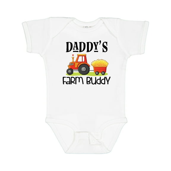 Inktastic Daddy Farm Buddy Cute Tractor Boys or Girls Baby Bodysuit