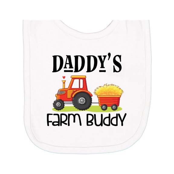 Inktastic Daddy Farm Buddy Cute Tractor Newborn Bib