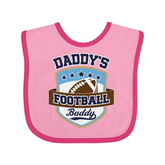 Inktastic Daddy Football Buddy Boys or Girls Baby Bib