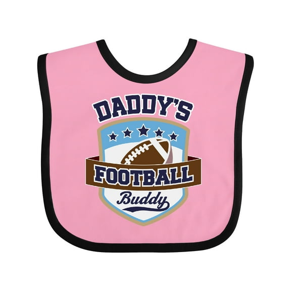 Inktastic Daddy Football Buddy Boys or Girls Baby Bib