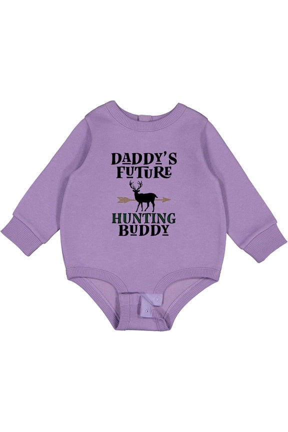 Daddy Future Hunting Buddy Baby Fleece Bodysuit