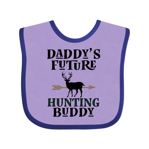 Inktastic Daddy Future Hunting Buddy Boys or Girls Baby Bib