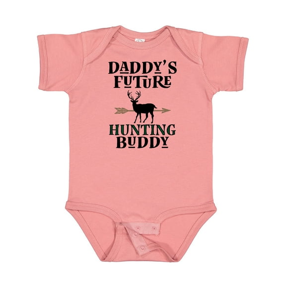 Inktastic Daddy Future Hunting Buddy Boys or Girls Baby Bodysuit